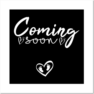 Coming Soon Announcement Pregnancy Posters and Art